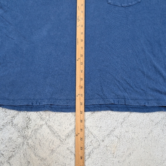 Free People Shirt Womens M Blue Belle Rubi Tee Oversized Distressed Boho Cozy - Picture 6 of 9